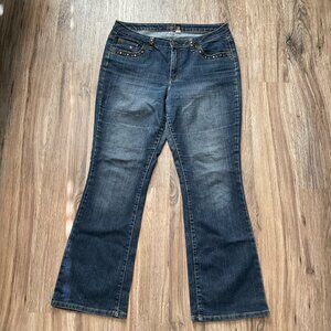 KeKit‎ Vintage Retro Denim Blue Jeans Bootcut Size 14